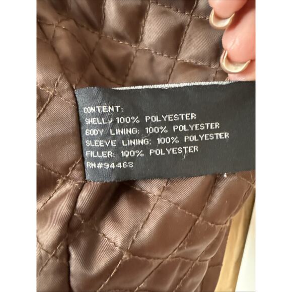 Claiborne Men's M Western Chore Sueded Jacket Quilt Lining Utility Barn Retro - Picture 9 of 11